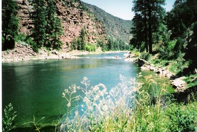 The Beautiful Green River below Flaming Gorge Dam